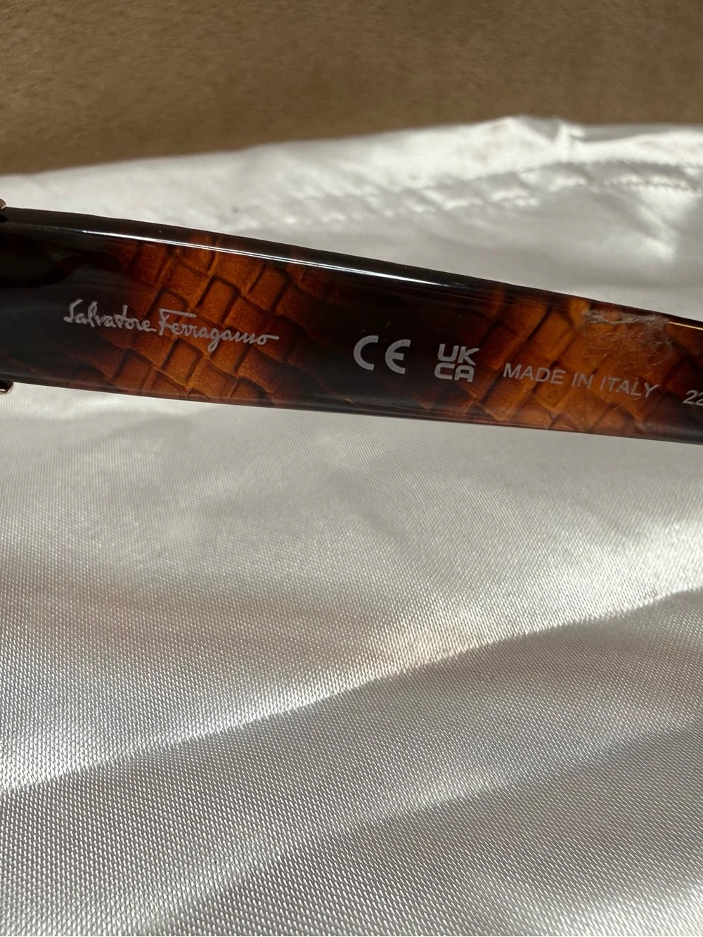 Salvatore Ferragamo Tortoise Gradient Oversized Sunglasses Italy